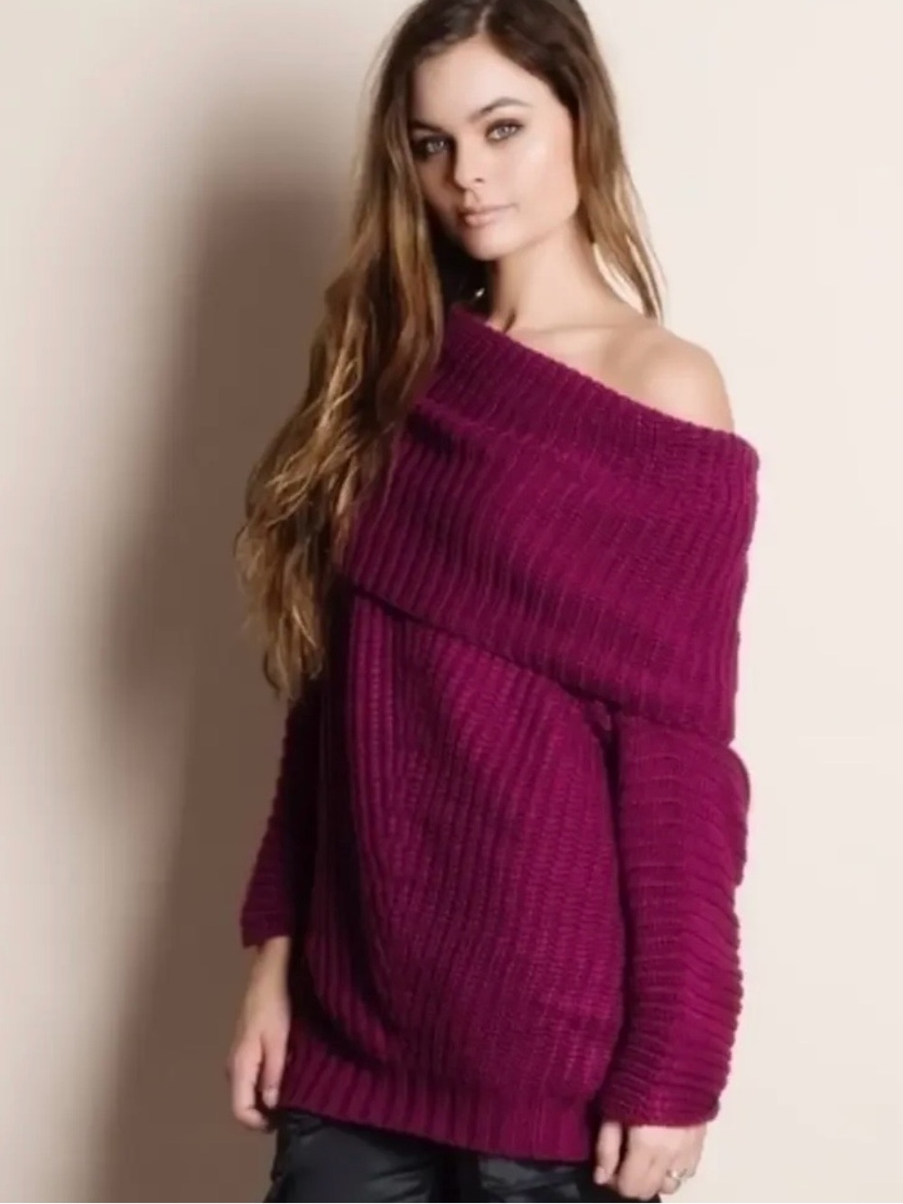 Women's Burgundy Sweater